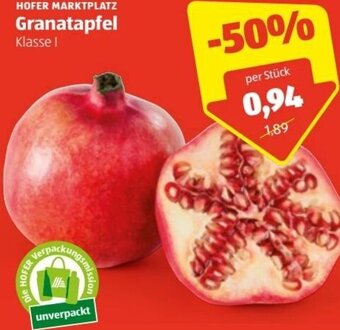 Hofer Granatäpfel Angebot