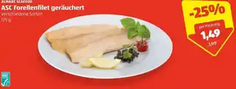 Hofer ASC Forellenfilet Geräuchert 125 g Angebot