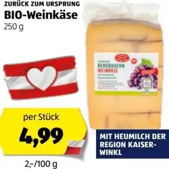 Hofer Bio-Weinkäse 250 g Angebot