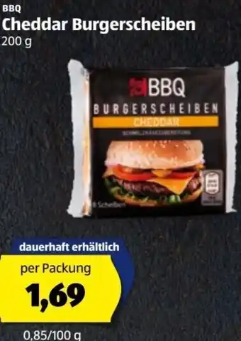 Hofer Cheddar Burgerscheiben 200 g Angebot
