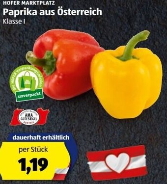 Hofer Paprika Angebot