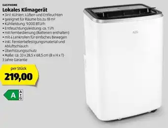 Hofer Lokales Klimagerät 33 x 28,5 x 68,5 cm Angebot