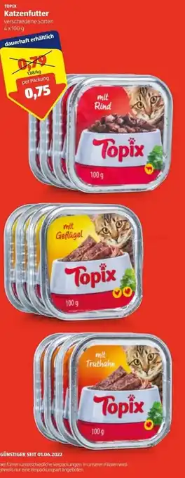 Hofer Katzenfutter 4x100 g Angebot