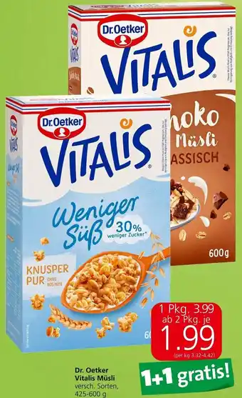 Vitalis Müsli 425-600 g