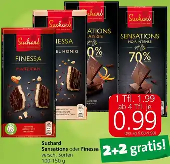 Spar Suchard Sensations oder Finessa 100-150 g Angebot