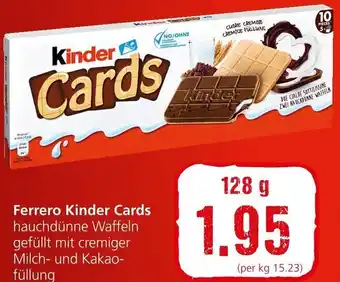 Spar Ferrero Kinder Cards 128 g Angebot