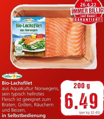 Spar Bio-Lachsfilet 200 g Angebot