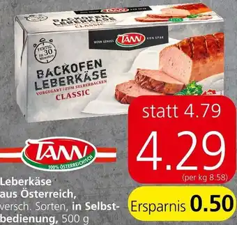 Spar Leberkäse 500 g Angebot