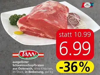 Spar Schweinsschopfbraten per kg Angebot