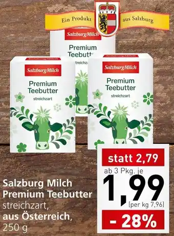 Spar Salzburg Mlch Premium Teebutter 250 g Angebot