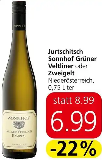 Spar Grüner Veltliner oder Zweigelt 0,75 Liter Angebot