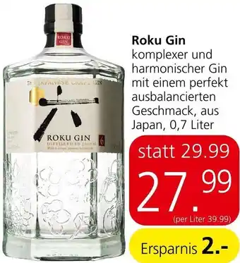 Spar Roku Gin 0,7 Liter Angebot