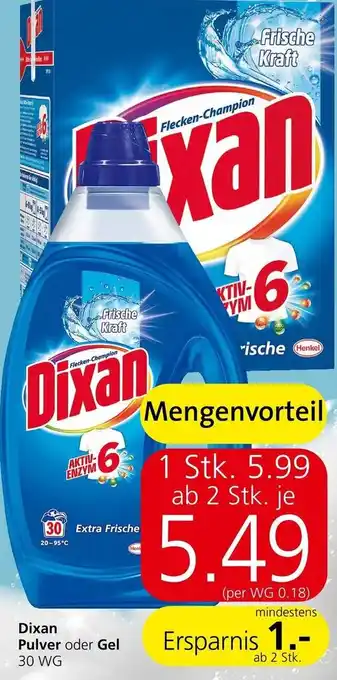 Spar Pulver oder Gel 30 WG Angebot