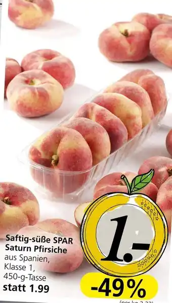 Spar Saturn-Pfirsiche 450 g Angebot
