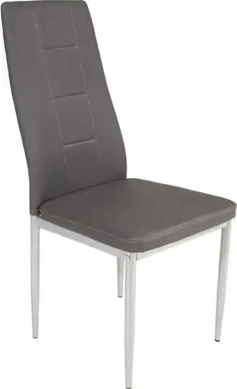 Möbelix Stuhl Franziskus Lederlook Grau Gepolstert Angebot