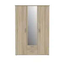Möbelix Drehtürenschrank mit Spiegel 134cm Gloria, Sonoma Dekor Angebot