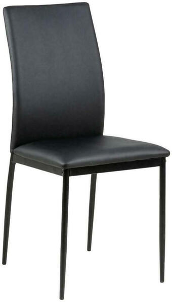 Möbelix Esszimmerstuhl Demina Schwarz Lederlook Angebot
