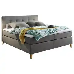 Möbelix Boxspringbett mit Topper 180x200cm Missouri 1, Schlamm Angebot