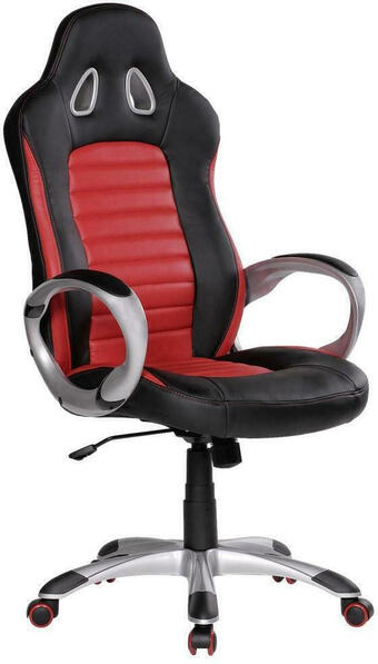 Möbelix Gaming Stuhl mit Armlehnen und Wippmechanik Schwarz/Rot Angebot