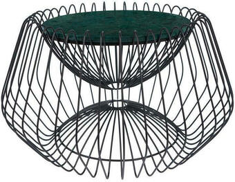 Möbelix Beistelltisch mit Marmorplatte Malibu, Grün/Schwarz Angebot