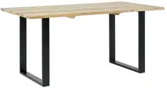 Möbelix Esstisch mit Massivholz-Platte Jaipur 160x90cm Akazie/Schwarz Angebot