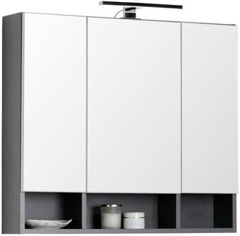 Möbelix Spiegelschrank Alassio Mit Led 3-Türig BxHxT: 80x71x17 cm Angebot