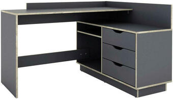 Möbelix Eckschreibtisch mit Stauraum B 129cm H 84cm Baltasar Angebot