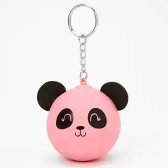 Claire's Panda stress ball keyring - pink Angebot