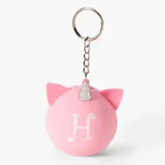 Claire's Initial unicorn stress ball keychain - pink, h Angebot