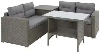 Möbelix Loungegarnitur 4-teilig capri rattan-optik mit kissen Angebot