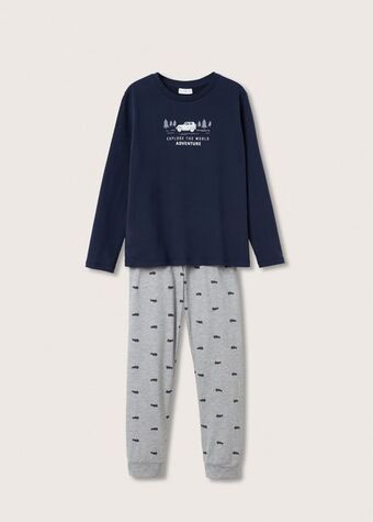 Mango Langer, bedruckter pyjama Angebot