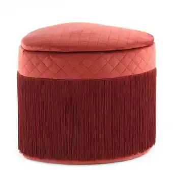 Möbelix Hocker Paola Bordeaux Sitz Gepolstert H: 42 cm Angebot