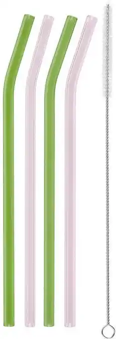 Möbelix Wiederverwendbare Trinkhalme aus Glas Hermine 5 Stk. Angebot