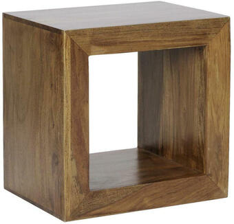 Möbelix Beistelltisch Holz Massiv Würfelform Mumbai, Sheesham Angebot
