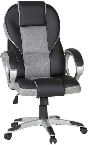 Möbelix Chefsessel Race Lederlook/Netz mit Armlehnen + Wippfunktion Angebot