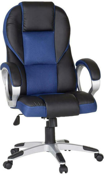 Möbelix Chefsessel Race Lederlook/Netz mit Armlehnen + Wippfunktion Angebot