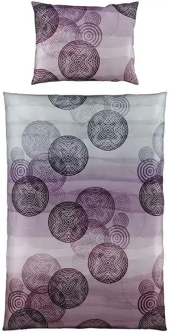 Möbelix Bettwäsche Kayla 140/200cm Lila/Grau Angebot
