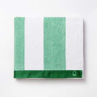 Möbelix Strandtuch Benetton Grün/ Weiss Angebot
