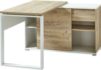 Möbelix Eckschreibtisch mit Stauraum B 120cm H 117cm Gw-Lioni Eiche Angebot
