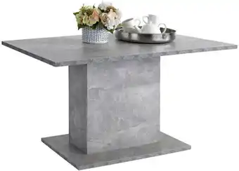Möbelix Esstisch Oskar 138x80 cm Betonoptik Angebot
