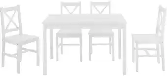 Möbelix Tischgruppe France Weiß 5-Er Set Angebot