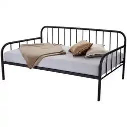 Möbelix Bett inkl. Metalllattenrost 90x200 Industrial, Schwarz Angebot
