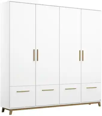 Möbelix Drehtürenschrank Carlsson B: 181cm Weiß Angebot