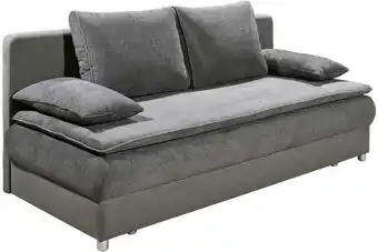Möbelix Schlafsofa mit Bettkasten und Kissen Svenja, Webstoff Angebot