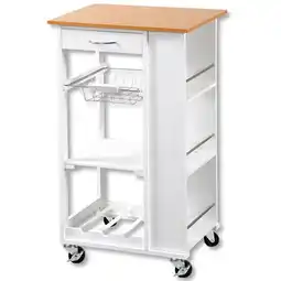 Möbelix Servierwagen Holz Dekor, Weiß Angebot