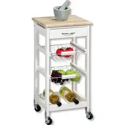 Möbelix Servierwagen Weiß, Holz Dekor Angebot