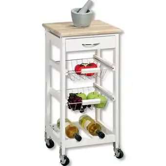 Möbelix Servierwagen Weiß, Holz Dekor Angebot