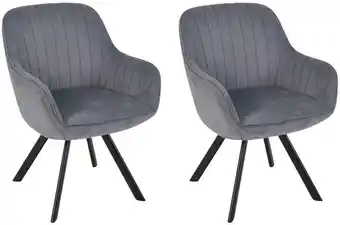 Möbelix Polstersessel 2er Set Carlo Kord Grau Angebot