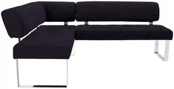 Möbelix Eckbank Schwarz Textil Cres 197x236 cm Angebot
