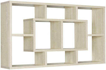 Möbelix Wandregal Alex B: 85 cm Eiche Dekor 8 Fächer Angebot